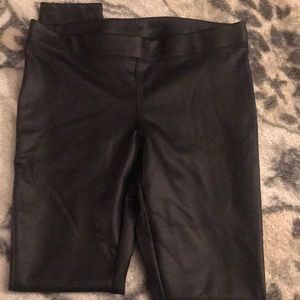 Express faux letter pants.